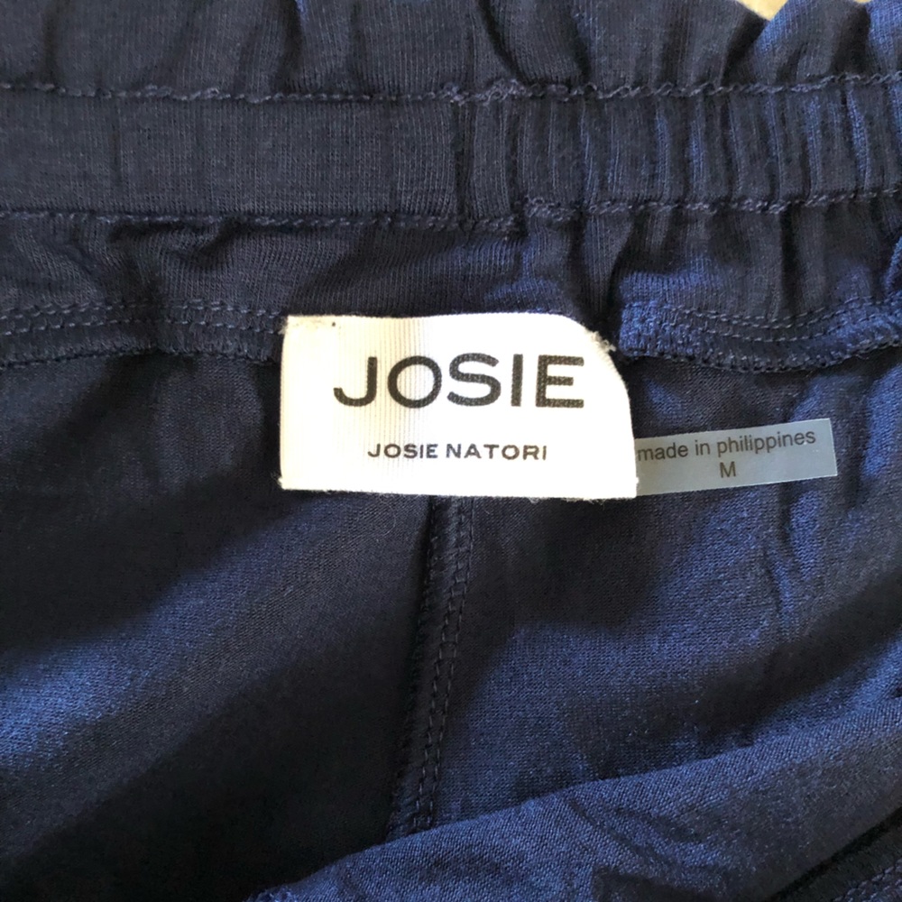Josie Natori Ruffled Drawstring Pajama Shorts - Picture 2 of 3